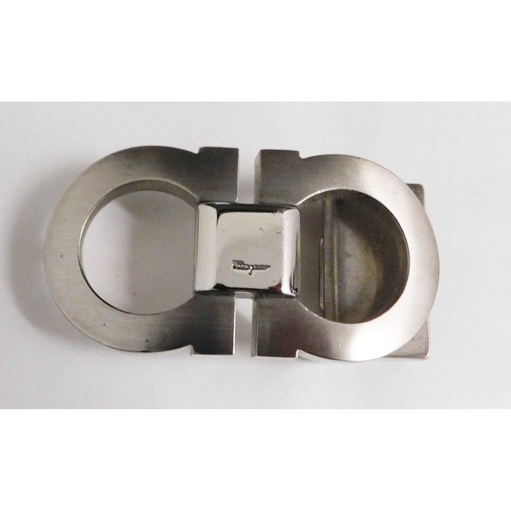 Salvatore Ferragamo Alloy Gancini Belt Buckle for 30mm leather strap - Sliver
